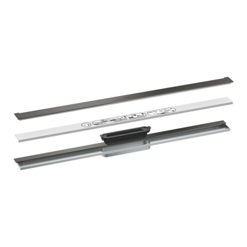 hansgrohe Caniveau de douche Drain 900 mm, set FM, avec siphon, brossé bleu vc