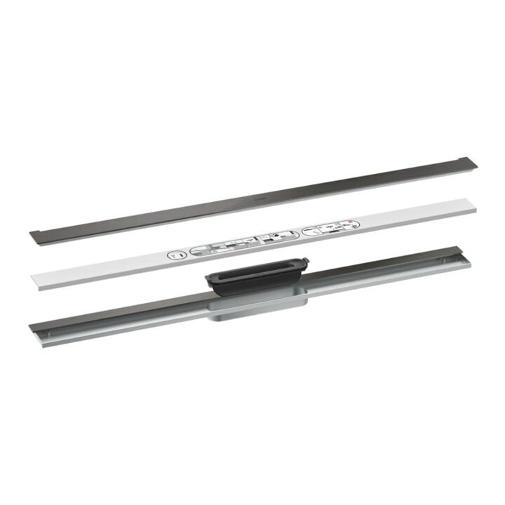hansgrohe Caniveau de douche Drain 900 mm, set FM, avec siphon, brossé bleu vc