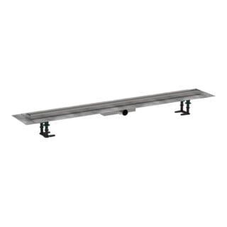 hansgrohe Caniveau de douche RainDrain Compact 1200 mm, kit, préassemblé, pour installation encastrée, chromé