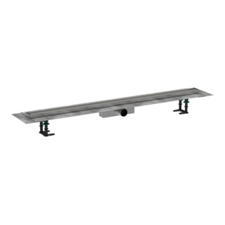 hansgrohe Caniveau de douche RainDrain Compact 1200 mm, set, avec siphon, pour installation standard, chrome