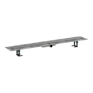 hansgrohe Caniveau de douche RainDrain Compact 1200 mm, set, pour installation encastrée, ES courbé