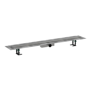 hansgrohe Caniveau de douche RainDrain Compact 1200 mm, set, pour installation standard, ES courbé