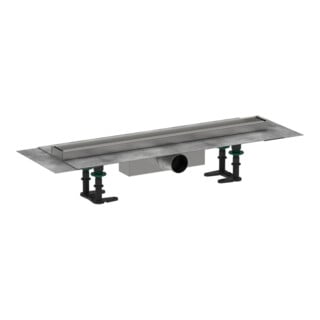 hansgrohe Caniveau de douche RainDrain Compact 600 mm, kit, évacuation, pour installation standard, chrome