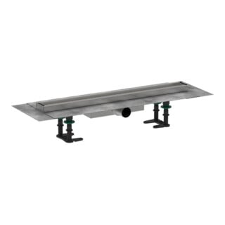 hansgrohe Caniveau de douche RainDrain Compact 600 mm, set, avec siphon, pour installation encastrée, chromé