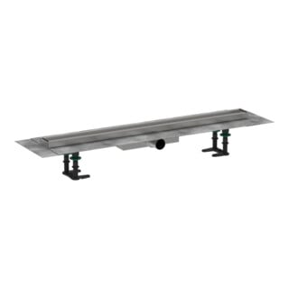 hansgrohe Caniveau de douche RainDrain Compact 800 mm, kit, évac., pour pose encastrée, chromé