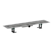 hansgrohe Caniveau de douche RainDrain Compact 800 mm, kit, installation affleurante, ES brossé
