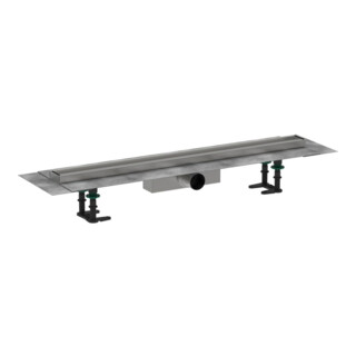 hansgrohe Caniveau de douche RainDrain Compact 800 mm, set, avec fixation, pour installation standard, chromé