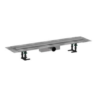 hansgrohe Caniveau de douche RainDrain Compact 800 mm, set, pour installation standard, ES courbé