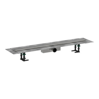 hansgrohe Caniveau de douche RainDrain Compact 900 mm, Set, pour installation standard, ES courbé