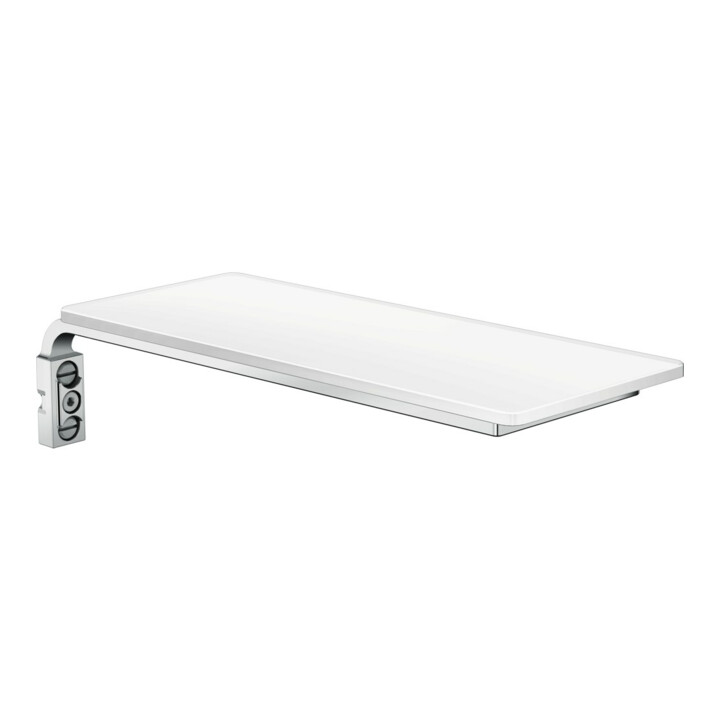 hansgrohe Cassetta E étagère 200x80mm, blanc/chrome