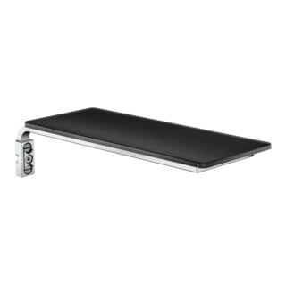 hansgrohe Cassetta E tablette 200x80mm, noir/chrome