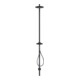 hansgrohe Colonne de douche Axor Starck avec thermostat, pomme de tête 240 mm, 1 an, noir mat-2