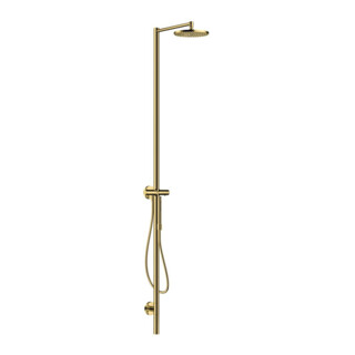 hansgrohe Colonne de douche Axor Starck m TH, pomme de tête 240 mm, 1j, poli or opt