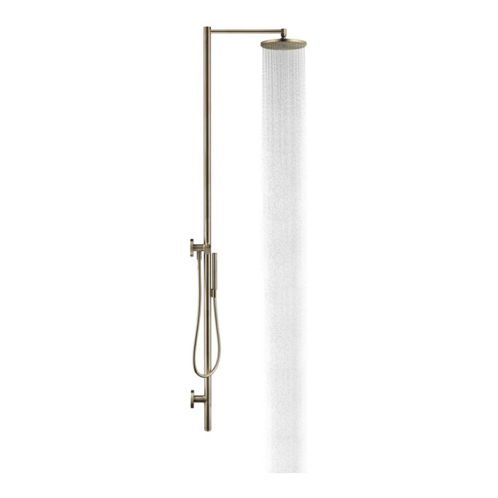 hansgrohe Colonne de douche Axor Starck m Thermostat, douche de tête 240 mm, 1 an, bronze brossé