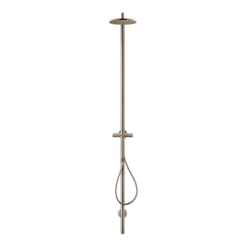 hansgrohe Colonne de douche Axor Starck m Thermostat, douche de tête 240 mm, 1 an, bronze brossé