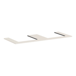 hansgrohe Console Xilesa E 1375x550 mm, 2 découpes, beige sable mat