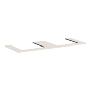 hansgrohe Console Xilesa E 1375x550 mm, 2 découpes, beige sable mat-1