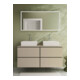 hansgrohe Console Xilesa E 1375x550 mm, 2 découpes, beige sable mat