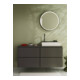 hansgrohe Console Xilesa E 1375x550 mm, découpe à droite, ardoise mat