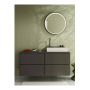 hansgrohe Console Xilesa E 1375x550 mm, découpe à droite, ardoise mat-3