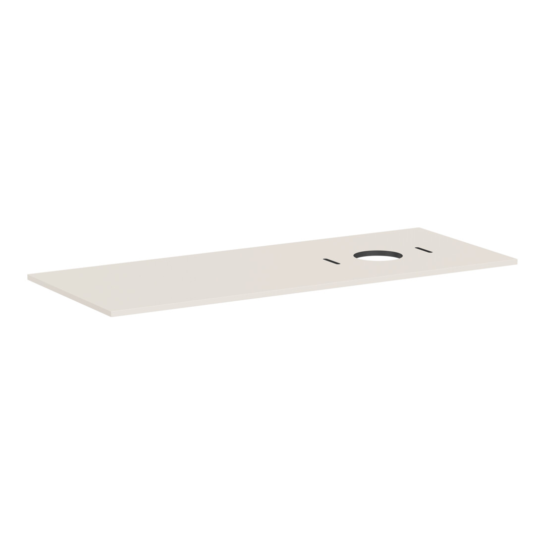 hansgrohe Console Xilesa E 1375x550 mm, o HL, découpe droite, beige sable ma