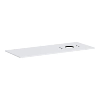 hansgrohe Console Xilesa E 1375x550 mm, sans robinet, découpe droite, blanc mat