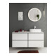 hansgrohe Console Xilesa E 1375x550 mm, sans robinet, découpe droite, blanc mat