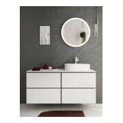 hansgrohe Console Xilesa E 1375x550 mm, sans robinet, découpe droite, blanc mat-3