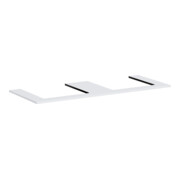 hansgrohe Console Xilesa E 1375x550mm, 2 découpes, blanc mat-1