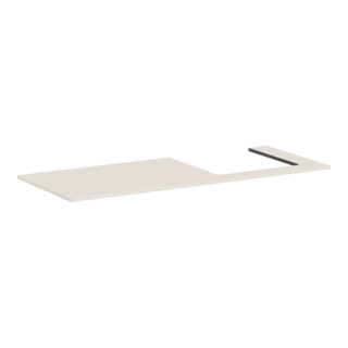 hansgrohe Console Xilesa E 1375x550mm, découpe, beige sable mat