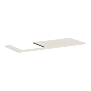 hansgrohe Console Xilesa E 1375x550mm, découpe gauche, beige sable mat