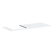 hansgrohe Console Xilesa E 1375x550mm, découpe gauche, blanc mat-1