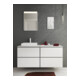 hansgrohe Console Xilesa E 1375x550mm, découpe gauche, blanc mat