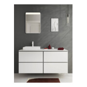 hansgrohe Console Xilesa E 1375x550mm, découpe gauche, blanc mat-3