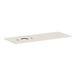 hansgrohe Console Xilesa E 1375x550mm, sans robinet, découpe à gauche, beige sable mat