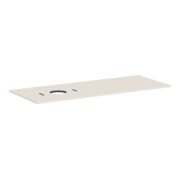 hansgrohe Console Xilesa E 1375x550mm, sans robinet, découpe à gauche, beige sable mat-1