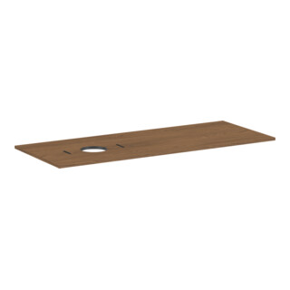hansgrohe Console Xilesa E 1375x550mm, sans robinet, découpe à gauche, finition œuf