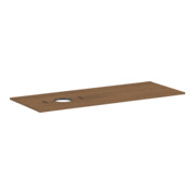 hansgrohe Console Xilesa E 1375x550mm, sans robinet, découpe à gauche, finition œuf-1