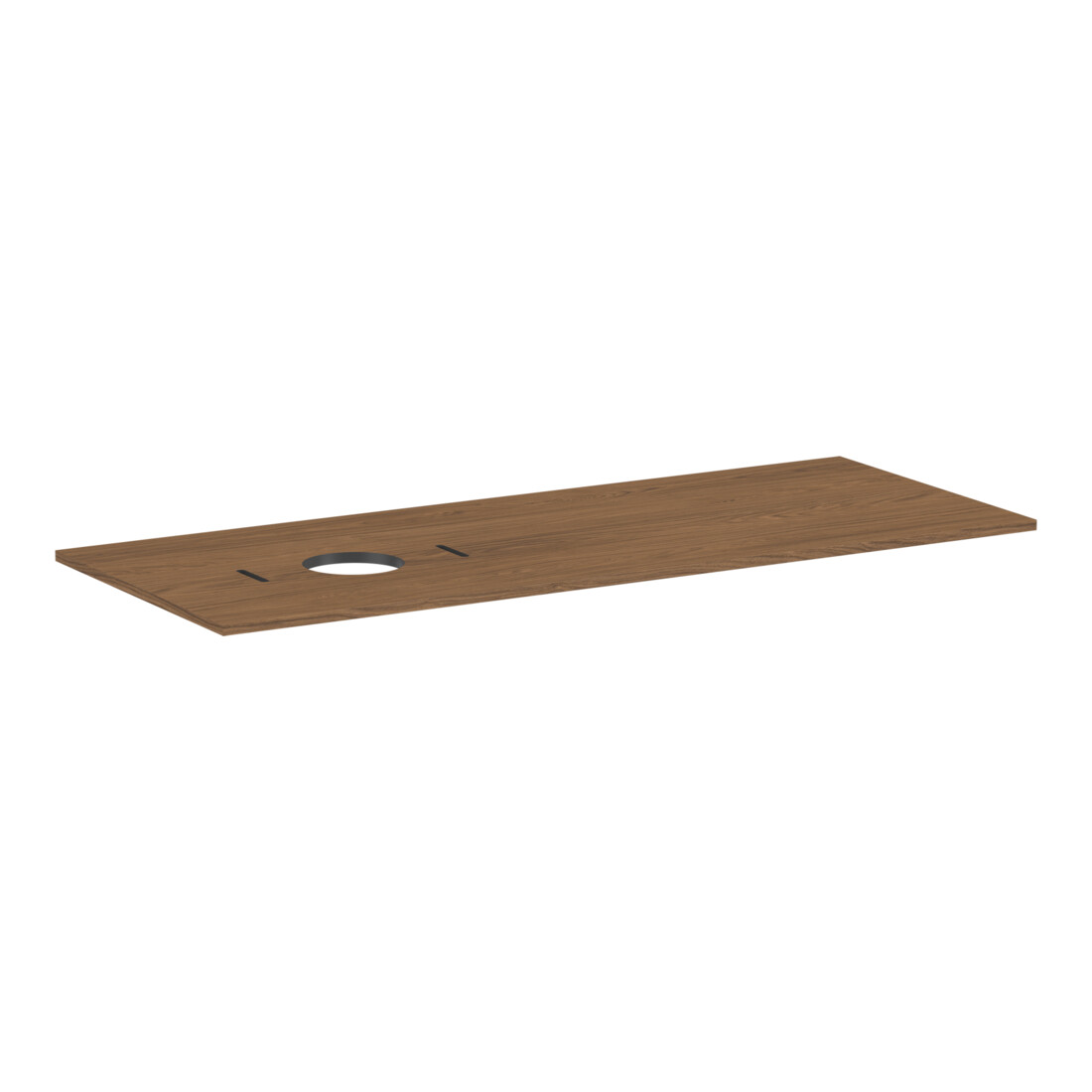 hansgrohe Console Xilesa E 1375x550mm, sans robinet, découpe à gauche, finition œuf