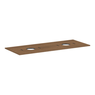 hansgrohe Console Xilesa E 1375x550mm, sans trou, 2 découpes, cache œil