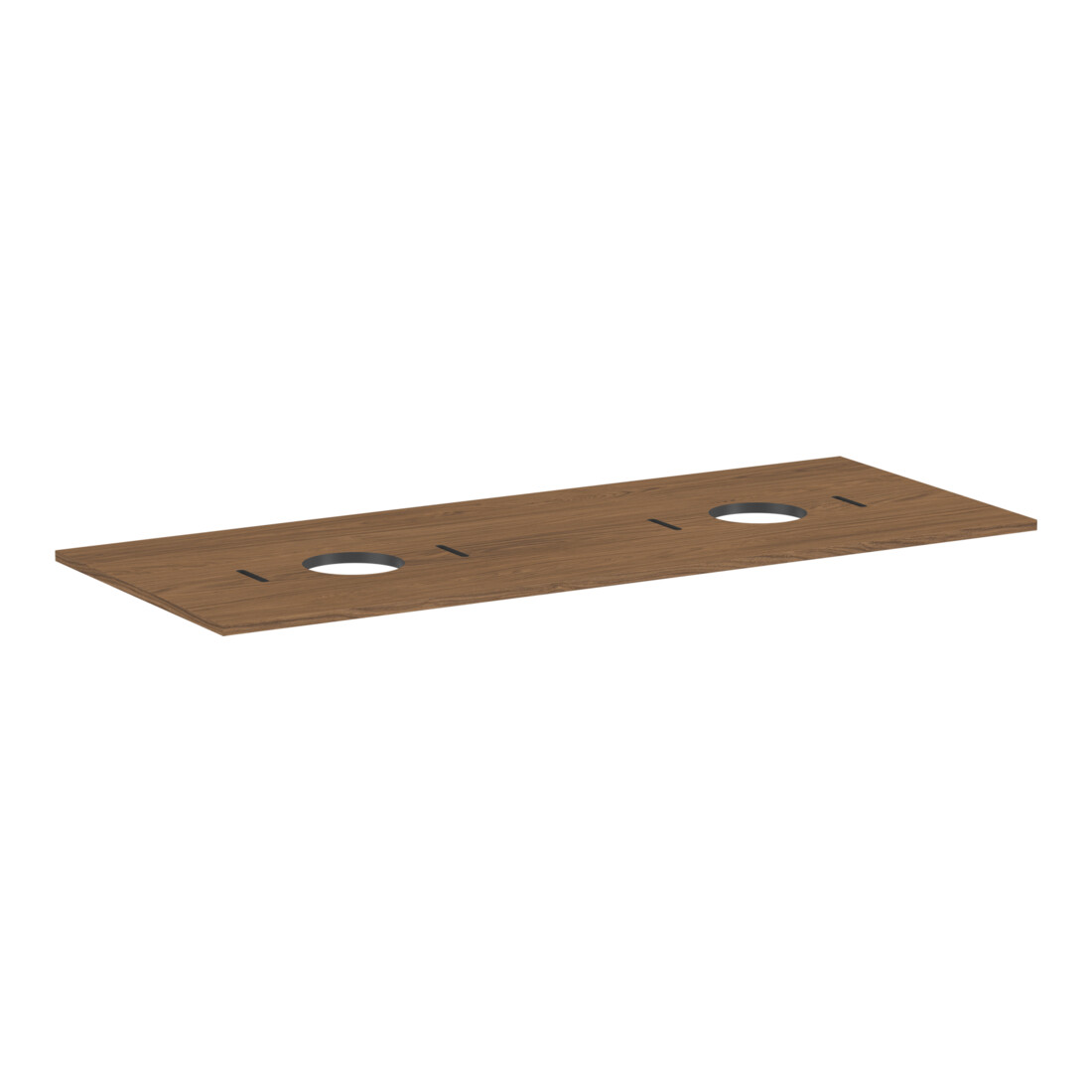 hansgrohe Console Xilesa E 1375x550mm, sans trou, 2 découpes, cache œil