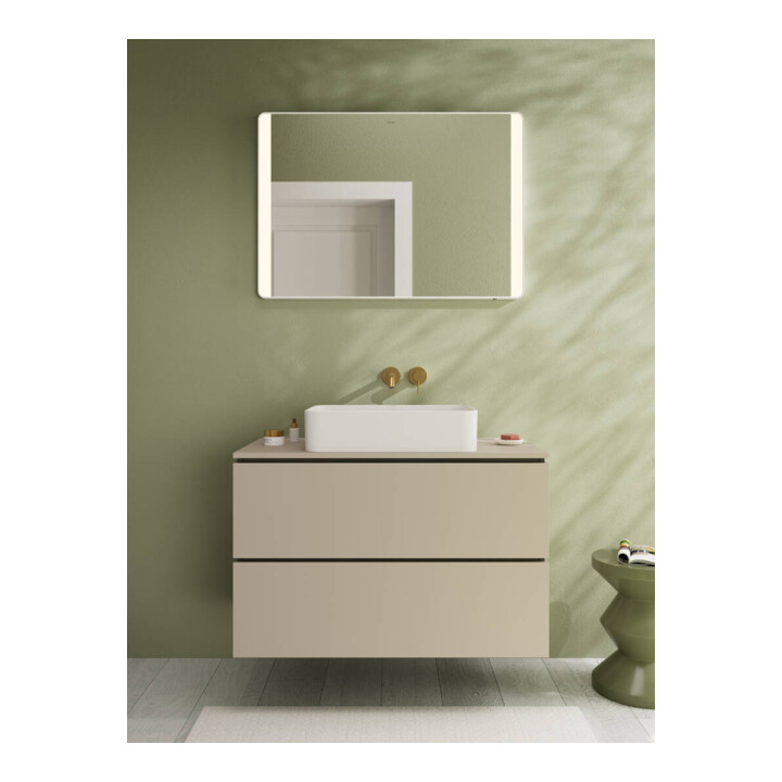 hansgrohe Console Xilesa E AS mi, sans robinet, 980x550mm, beige sable mat