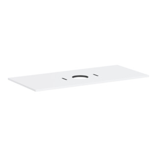 hansgrohe Console Xilesa E AS mit., sans robinet, 1180x550mm, blanc mat
