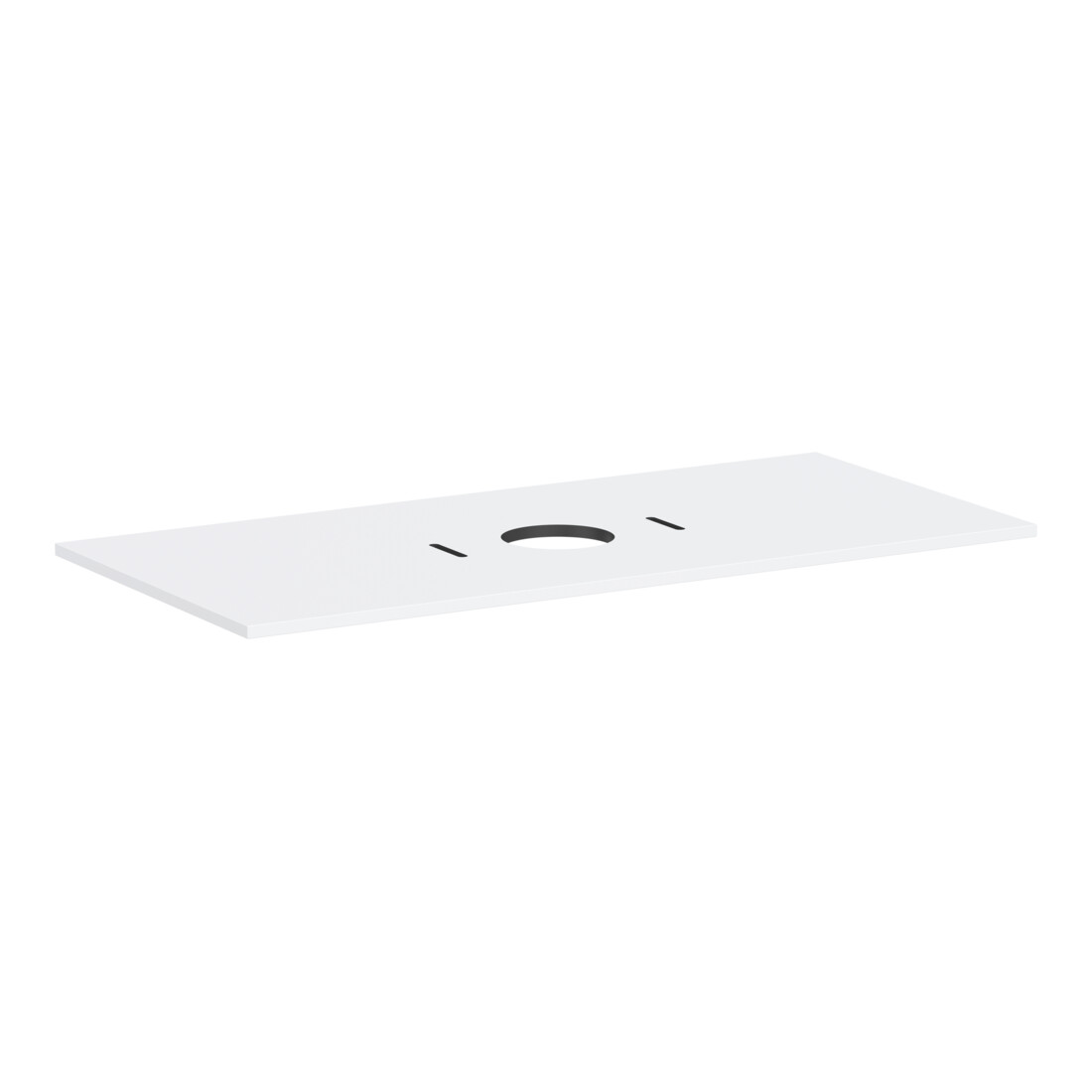 hansgrohe Console Xilesa E AS mit., sans robinet, 1180x550mm, blanc mat