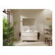 hansgrohe Console Xilesa E AS mit., sans robinet, 1180x550mm, blanc mat