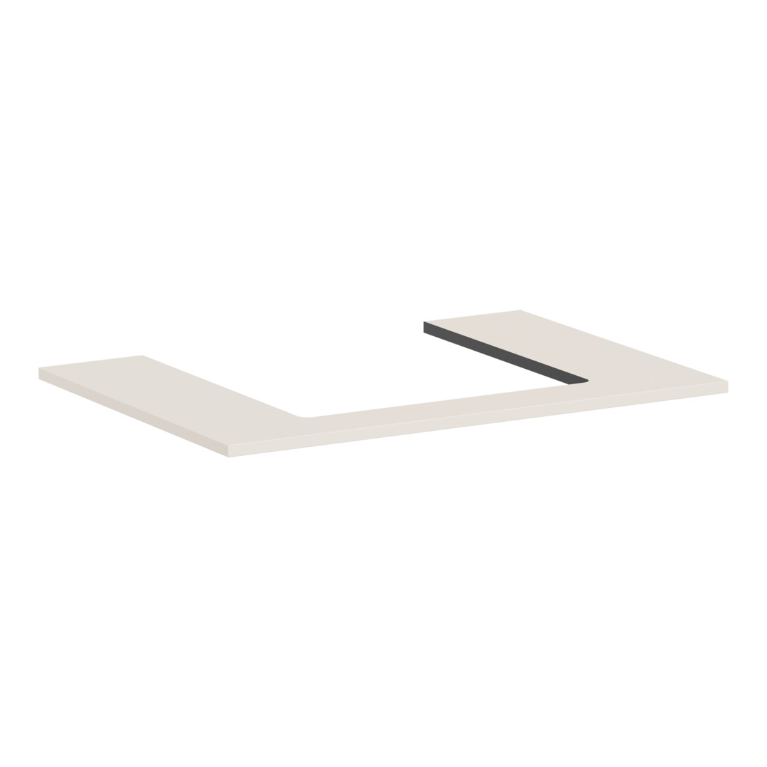 hansgrohe Console Xilesa E avec découpe, 780x550mm, beige sable mat