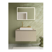 hansgrohe Console Xilesa E avec découpe, 980x550mm, beige sable mat-3