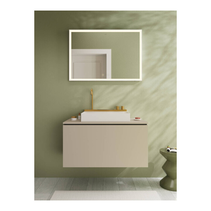 hansgrohe Console Xilesa E avec découpe, 980x550mm, beige sable mat