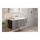 hansgrohe Console Xilesa E découpe centrale, 1180x550mm, blanc mat