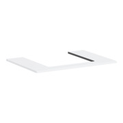 hansgrohe Console Xilesa E découpe centrale, 780x550mm, blanc mat-1